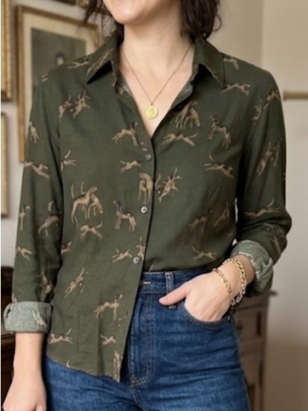 Vintage Ralph Lauren Dog Shirt